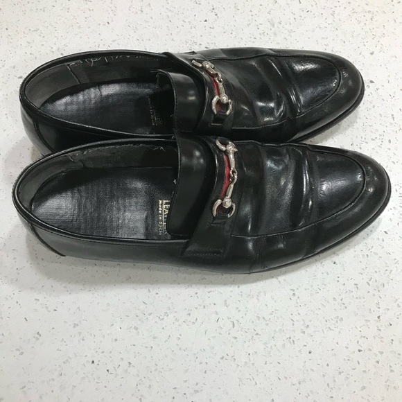 Gucci Black Horse-bit Loafers Gucci Size 10.5 VINTAGE 
PAIR WITH JEANS - Picture 6 of 12